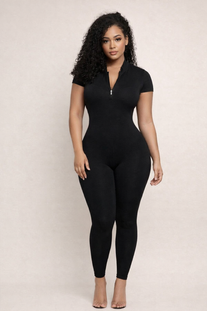 Secondskin jumpsuit - Korte mouwen
